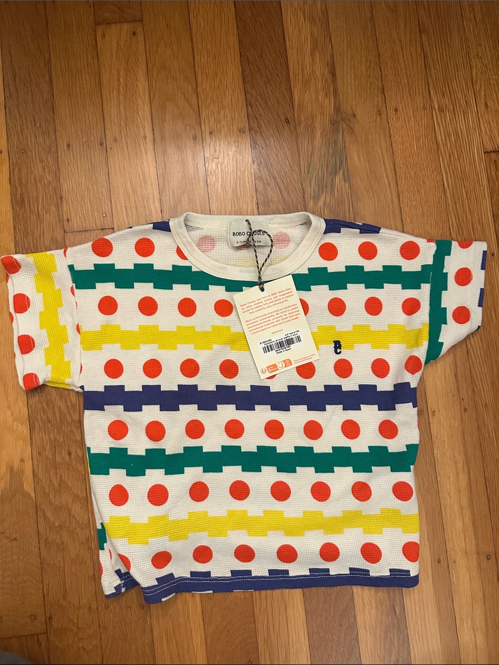 Bobo Choses Graphic Pattern T-Shirt  2-3T